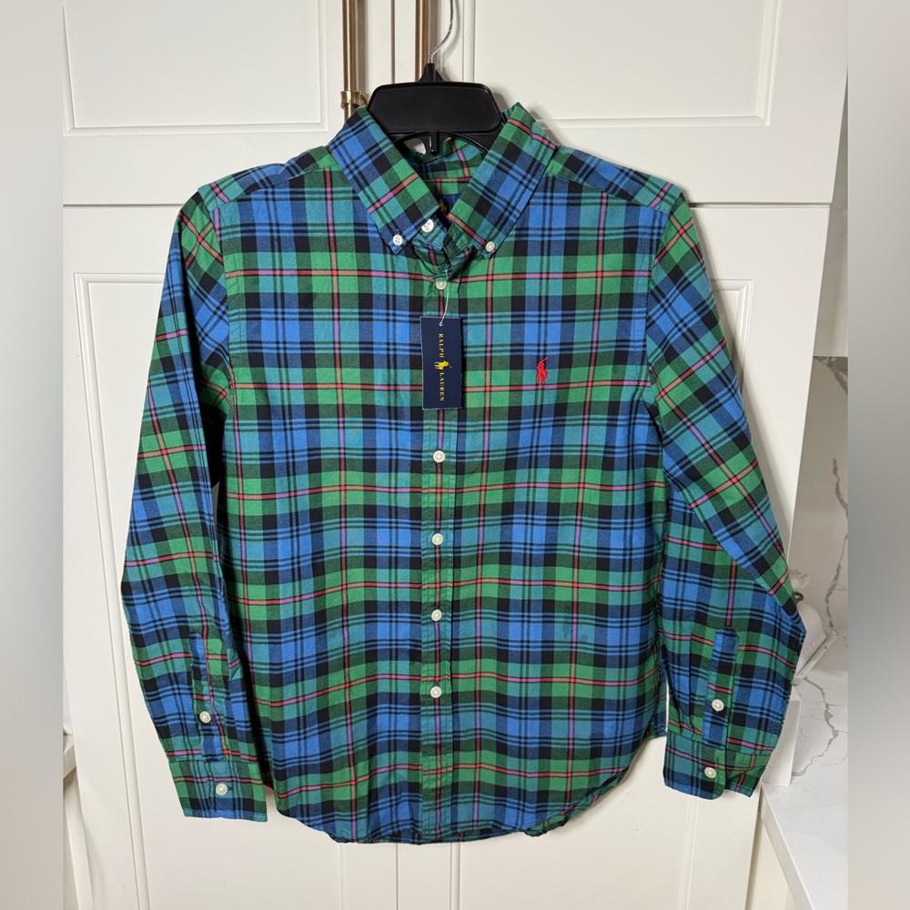 Ralph Lauren Boys Button Down New with Tags 14/16